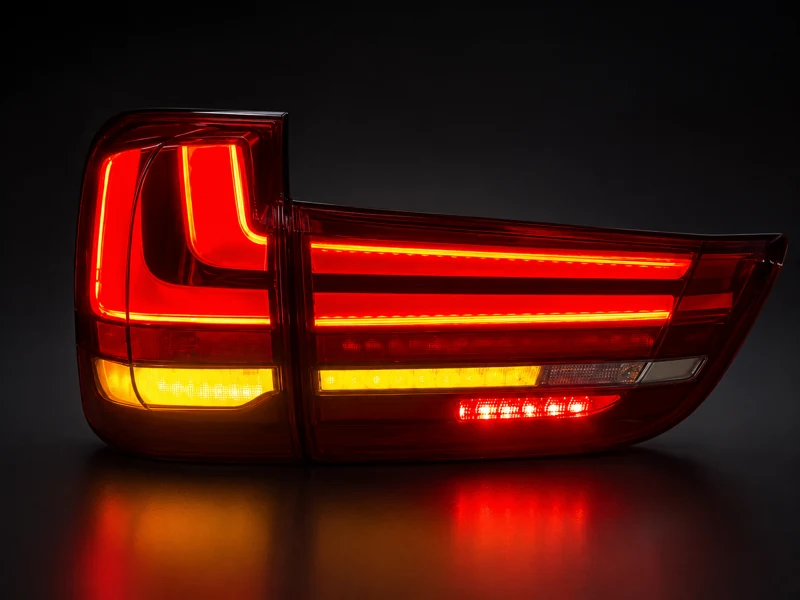 Tylna lampa LED — konwersja USA na EU